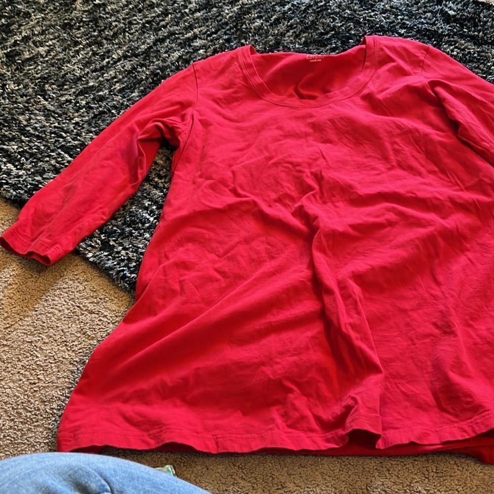 Flax medium red blouse‎ - Picture 2 of 6